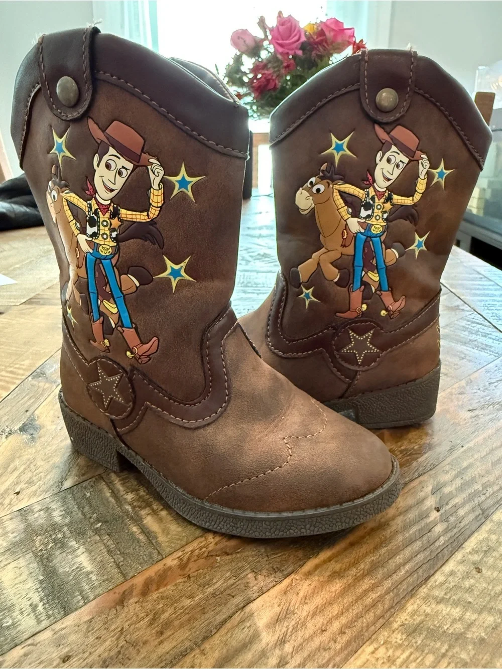 Disney Toy Story Cowboy Boots with Woody & Bullseye